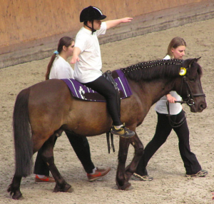 Horses and ponies assist people with impaired balance